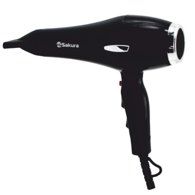 Фен 4038BK/ 2400Вт 4 режима/ 2 скор 2конц. Professional SA-4038BK