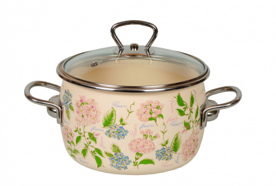 Кастр. Buket 3,0л сфер.глубок. слонов. кость (4)