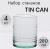 ТИН КЭН/TIN CAN наб. 4 стакана 280мл (цв.зеленый)