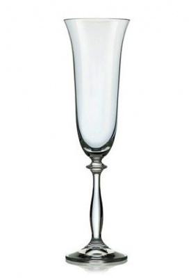 Анжела бокал 190мл шампань (2шт.) бесцветн., гладкая 40600/190