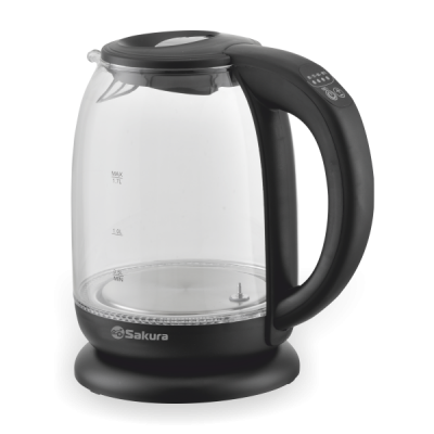 Чайник SA-2718DBK стекл. 5 темп реж