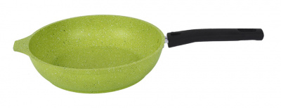 Сковорода 260мм со съемной ручкой, Антипригарное покрытие (Lime-лайм) линия "Trendy style".