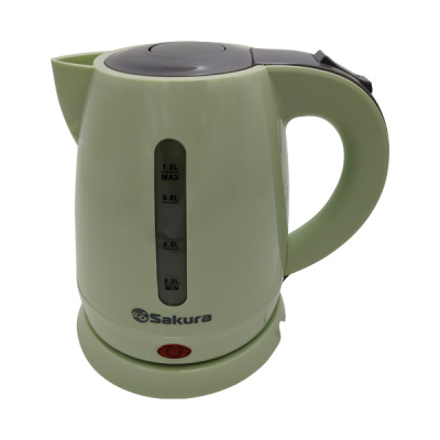 Чайник SA-2342GRS (1.0л) зеленый с серым