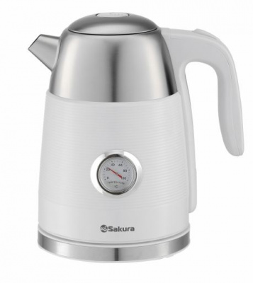 Чайник эл. нерж.1,7л, Premium бел диск,SA- 2178W