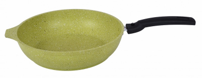 Сковорода 240мм со съемной ручкой, Антипригарное покрытие (Lime-лайм) линия "Trendy style". 