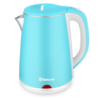 Чайник SA-2150WBL (2,2л) голубой+молочный 