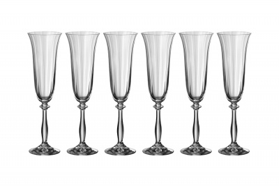 Анжела бокал для шампанского 190мл Optic (6шт.) арт.40600/Opt/190