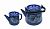 120 ГОЛУБИКА синий с зерн. чайники (1л+3,5л)  1с120