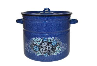 Кастрюля 9,0л с рис. Голубика синий с зерн. (2)