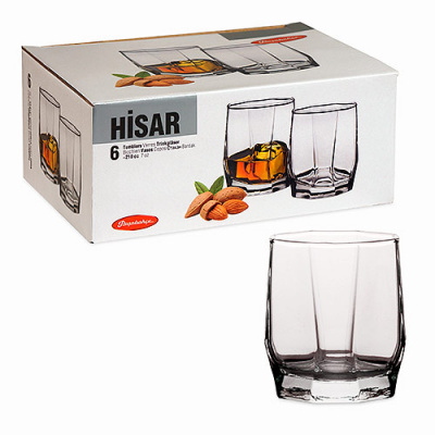 ХИСАР/HISAR набор 6 стаканов низ.195мл 42856