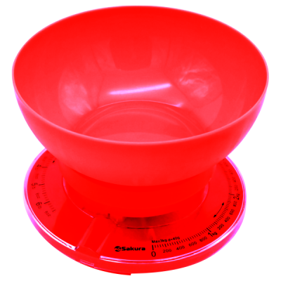 Весы кухонные механические 3кг (красный) SA-6008R