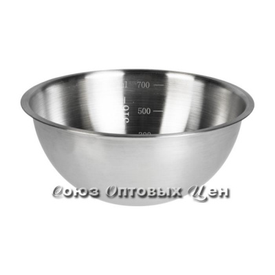 Миска d17см мерная шкала 0,7л металл 1154А 
