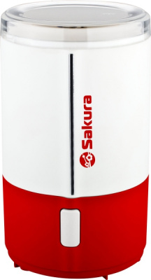 Кофемолка SA-6160WR 150Вт 50гр, белый/красный