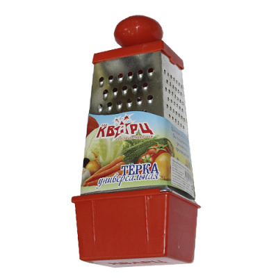 Терка с круглой пласт.ручкой, контейнером+ сервисн.упаковка (25)